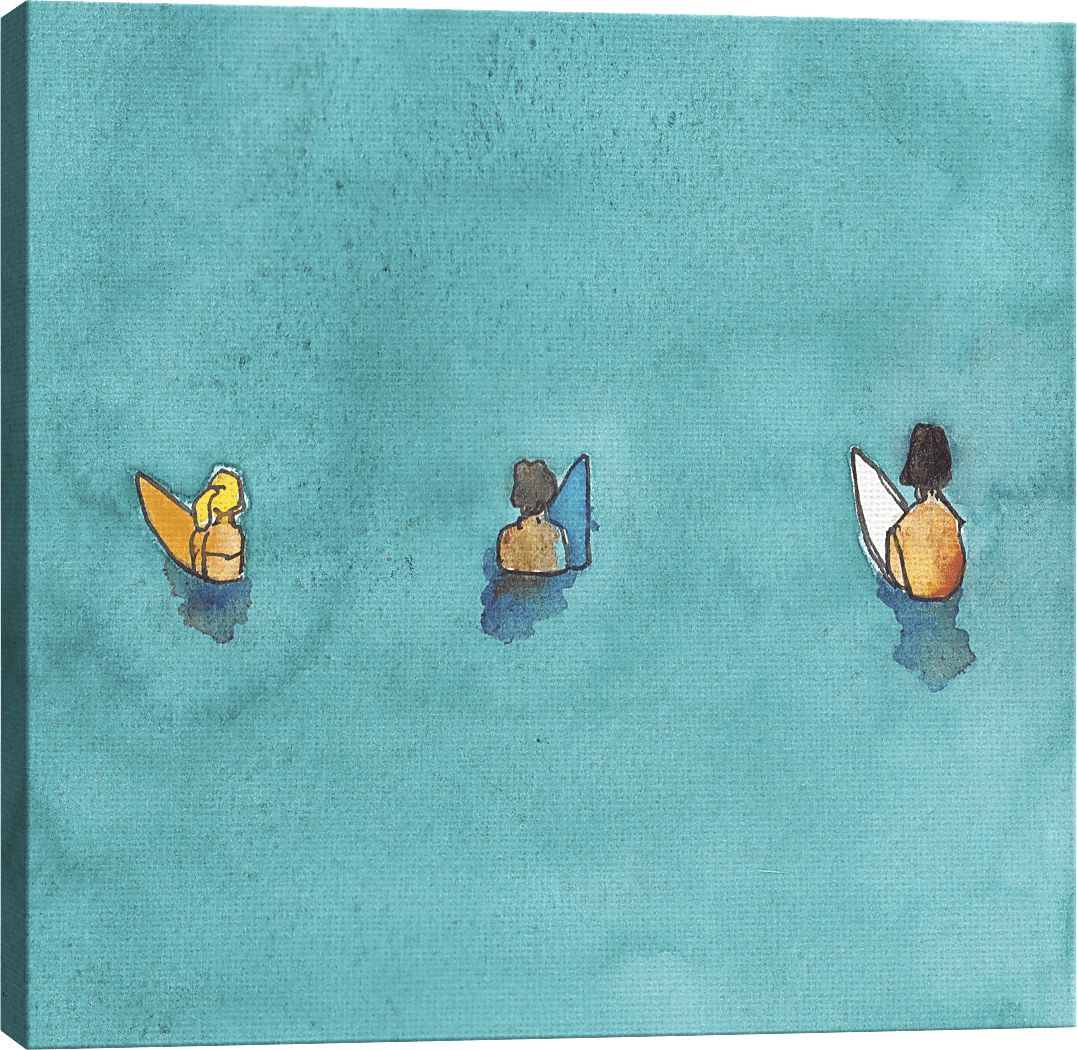 Kids Friends Surf Blue Artwork - Thumbnail 3