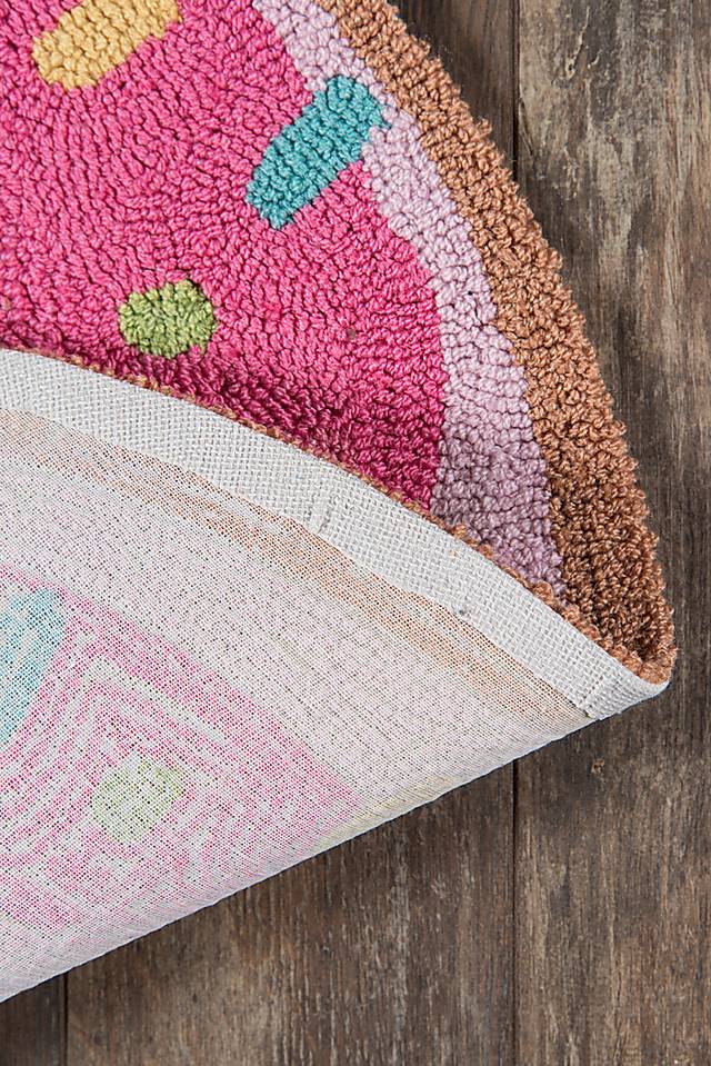 Kids Frosted Treat Pink 36 In. Round Rug - Thumbnail - Image 3