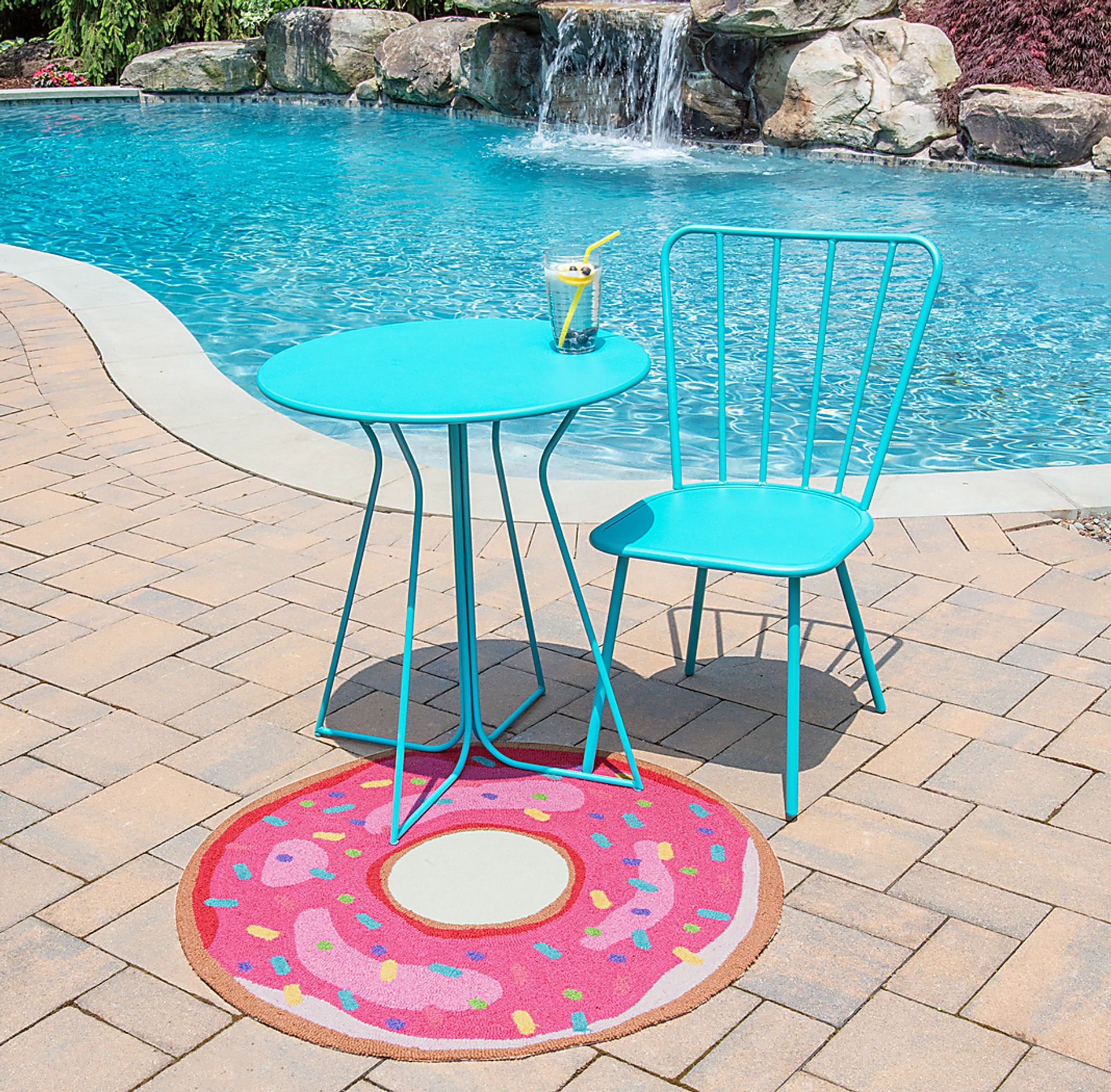 Kids Frosted Treat Pink 36 In. Round Rug - Image 5
