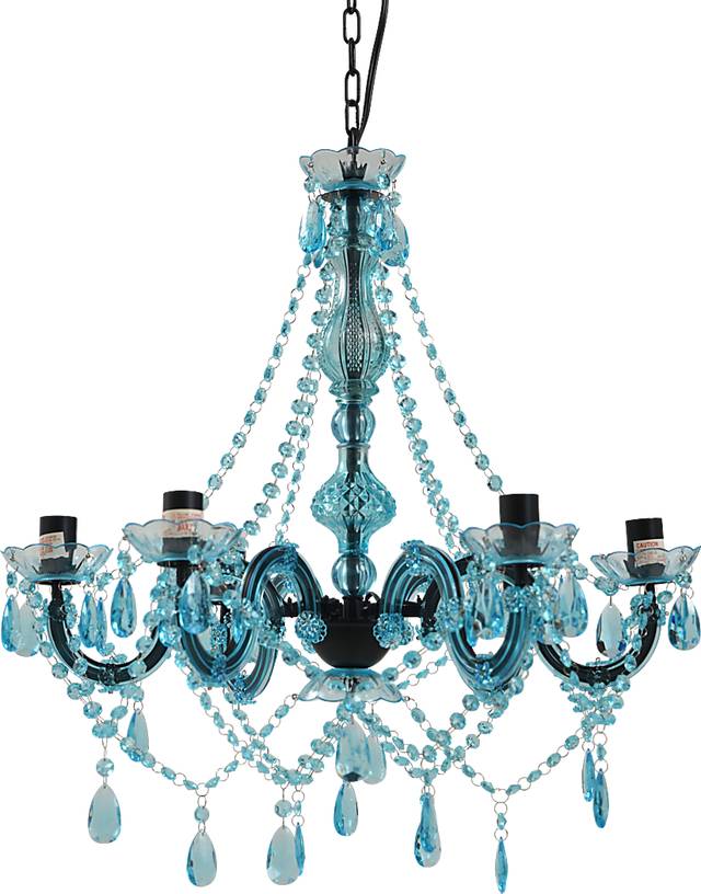 Kids Frozen Decor Light Blue Chandelier - Thumbnail - Image 1