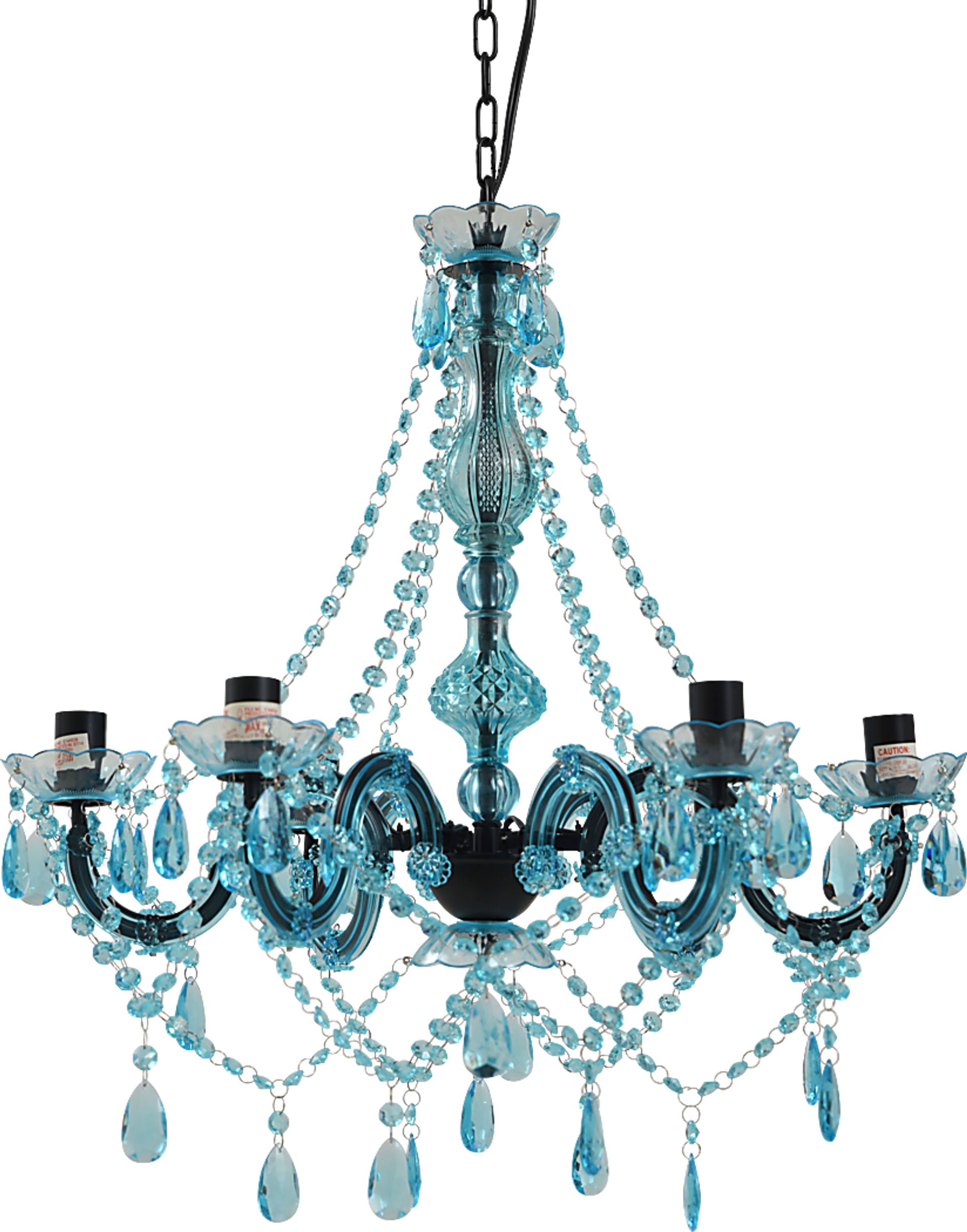 Kids Frozen Decor Light Blue Chandelier - Image 1
