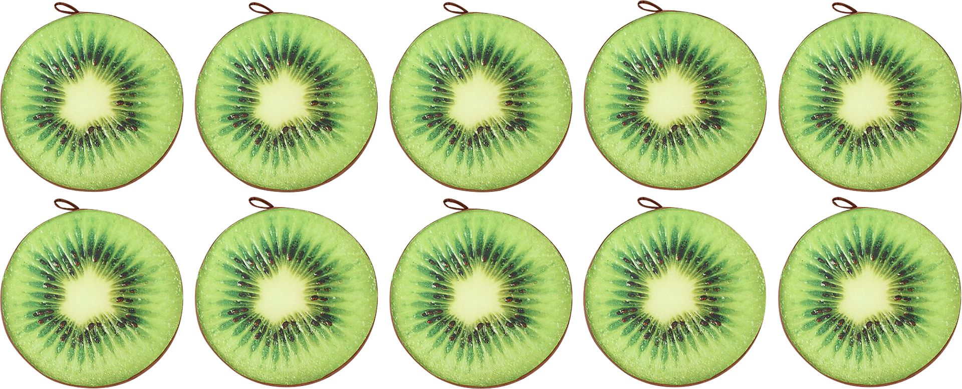 Kids Fruity Cushion Green Floor Pillow, Set of 10 - Image 2