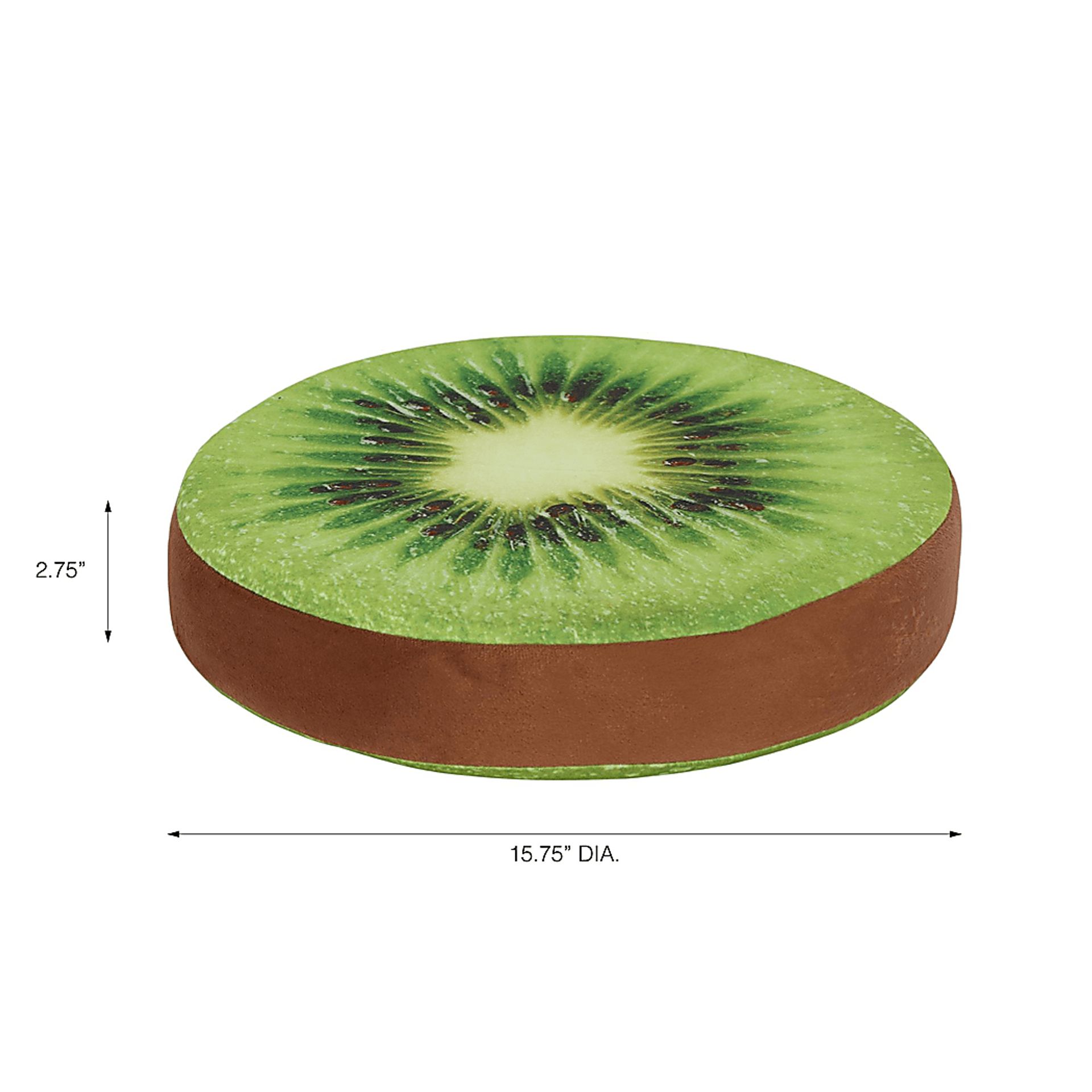 Kids Fruity Cushion Green Floor Pillow, Set of 10 - Image 4