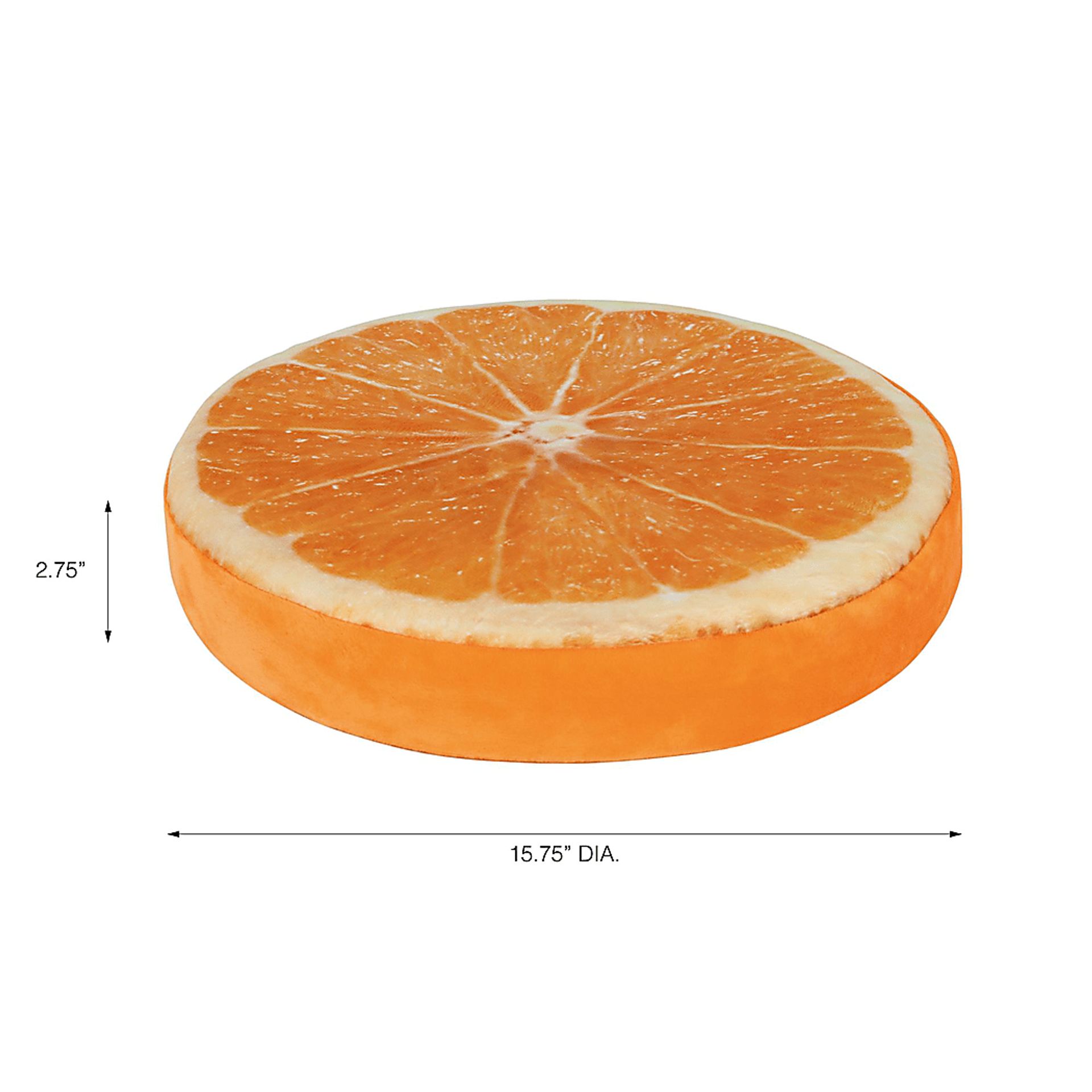 Kids Fruity Cushion Orange Floor Pillow, Set of 10 - Image 4