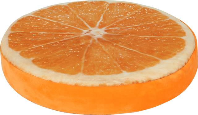 Kids Fruity Cushion Orange Floor Pillow, Set of 10 - Thumbnail - Image 1