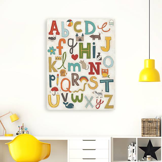 Kids Fun Letters White Artwork - Thumbnail - Image 2