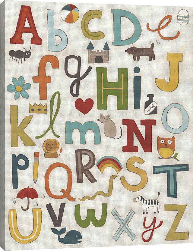 Kids Fun Letters White Artwork - Thumbnail - Image 3
