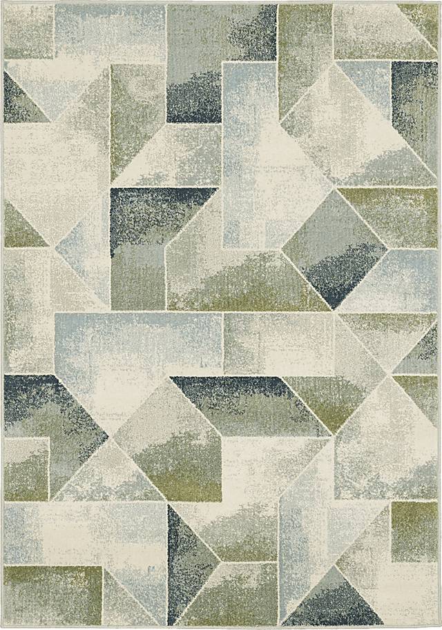 Kids Fun Tangles II Green 5'3 x 7'3 Rug - Thumbnail - Image 1