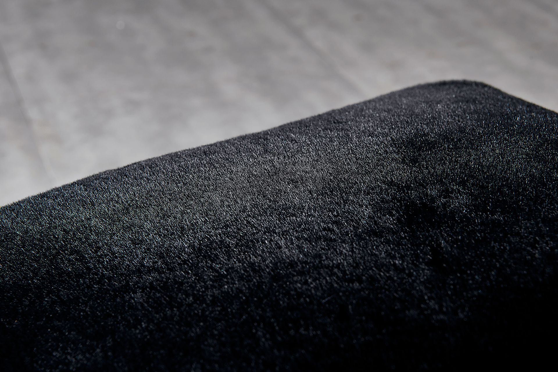 Kids Fur Cloud Black Pouf - Image 2