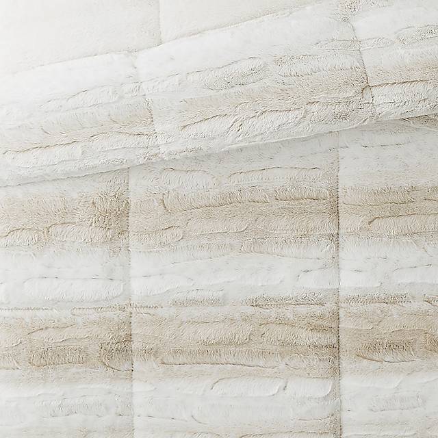 Kids Furry Comfort Tan Full/Queen Comforter Set - Thumbnail - Image 2