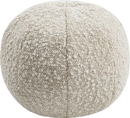 Kids Fuzzy Boba Beige Accent Pillow