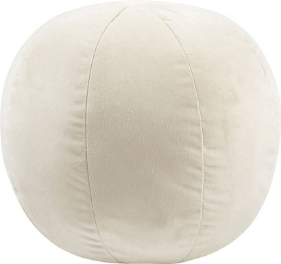 Kids Fuzzy Boba Cream Accent Pillow