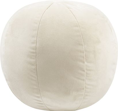 Kids Fuzzy Boba Cream Accent Pillow