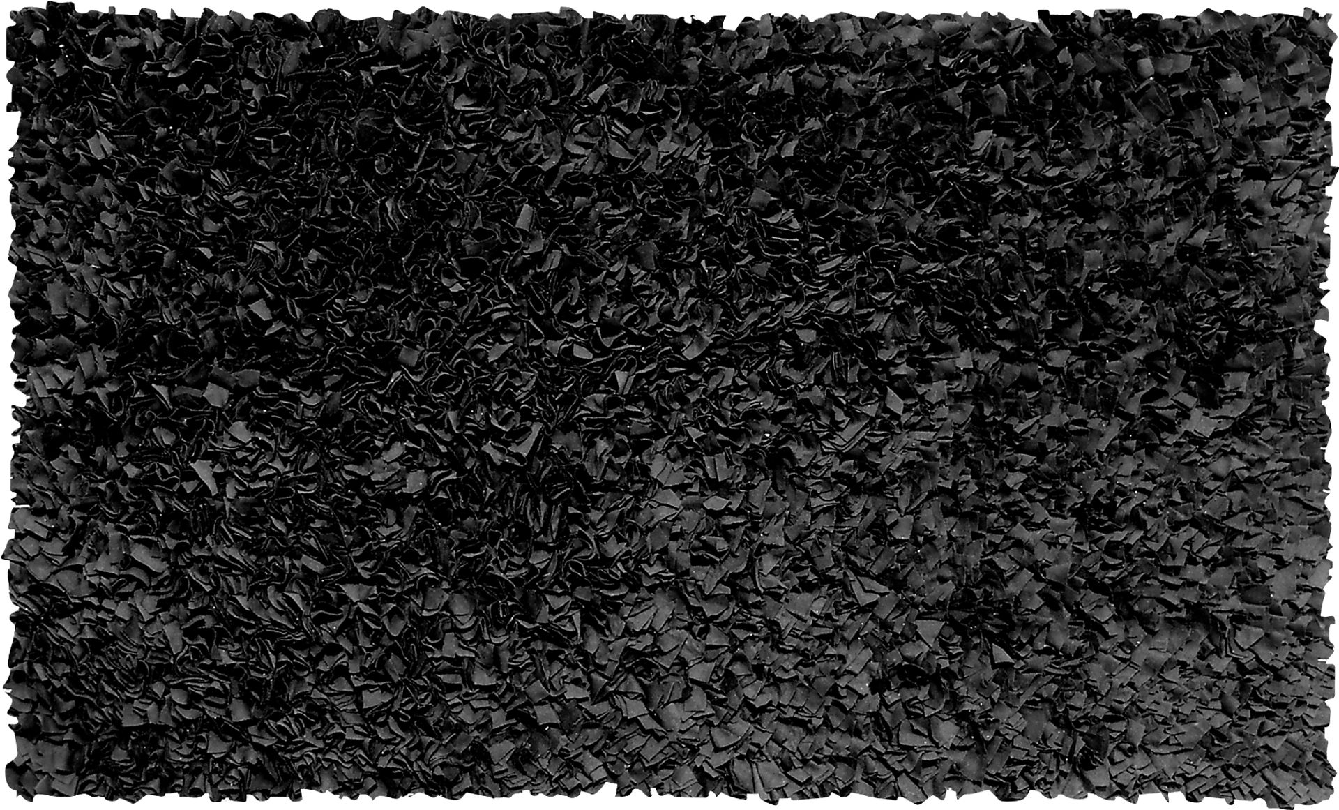 Kids Fuzzy Clouds Black 2' x 3' Rug - Image 1