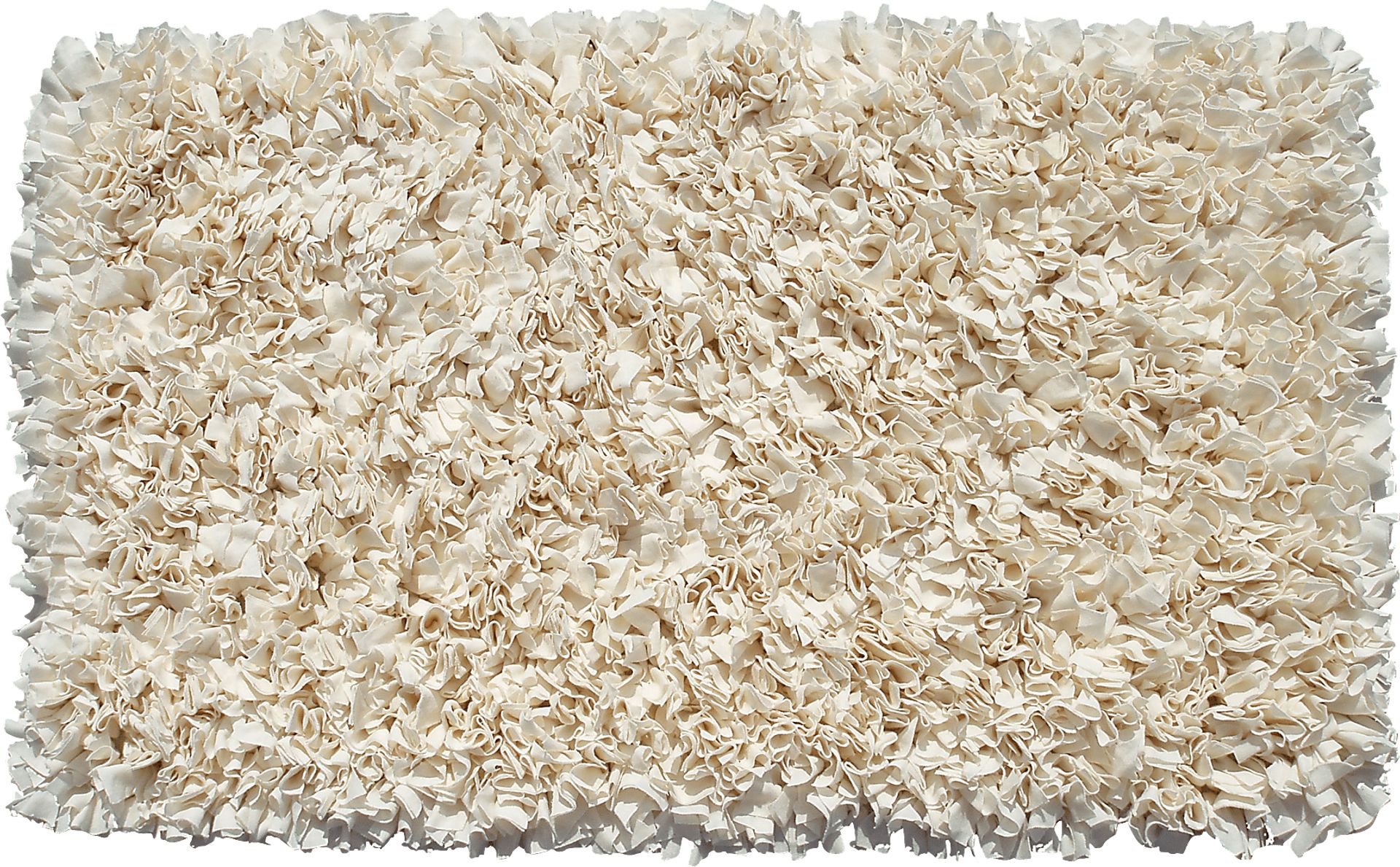 Kids Fuzzy Clouds Cream 4'7 x 7'7 Rug - Image 1