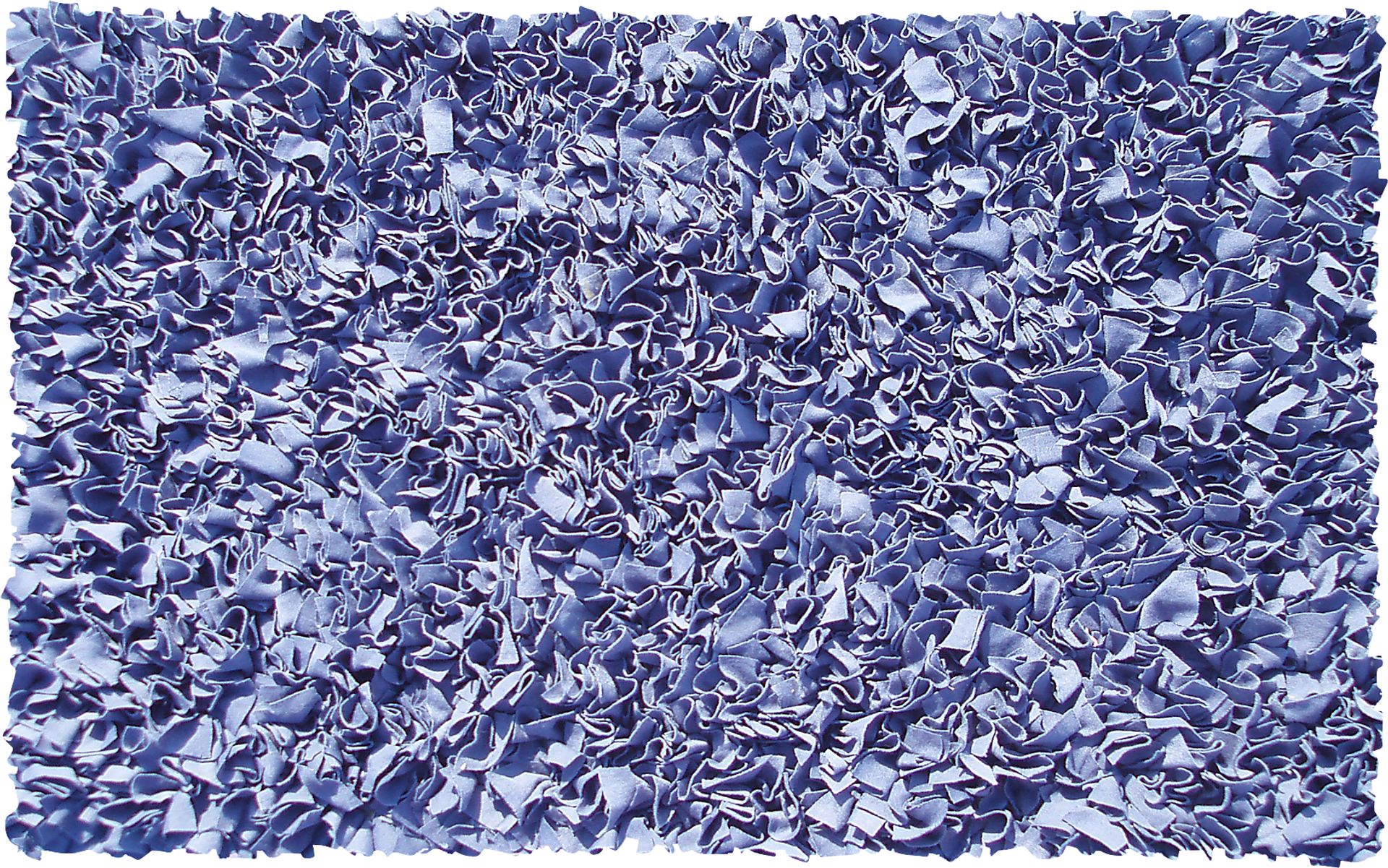 Kids Fuzzy Clouds Dark Blue 2' x 3' Rug - Image 1