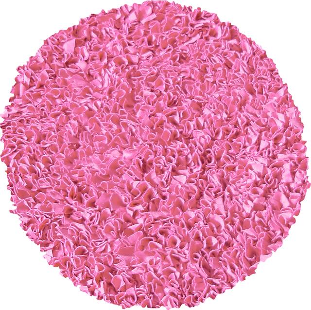 Kids Fuzzy Clouds Fuchsia 4' Round Rug - Thumbnail - Image 1
