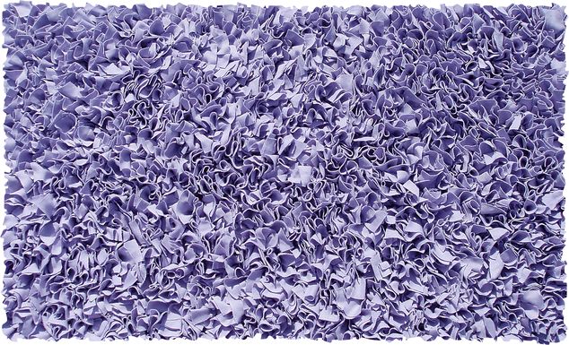 Kids Fuzzy Clouds Lavander 2' x 3' Rug