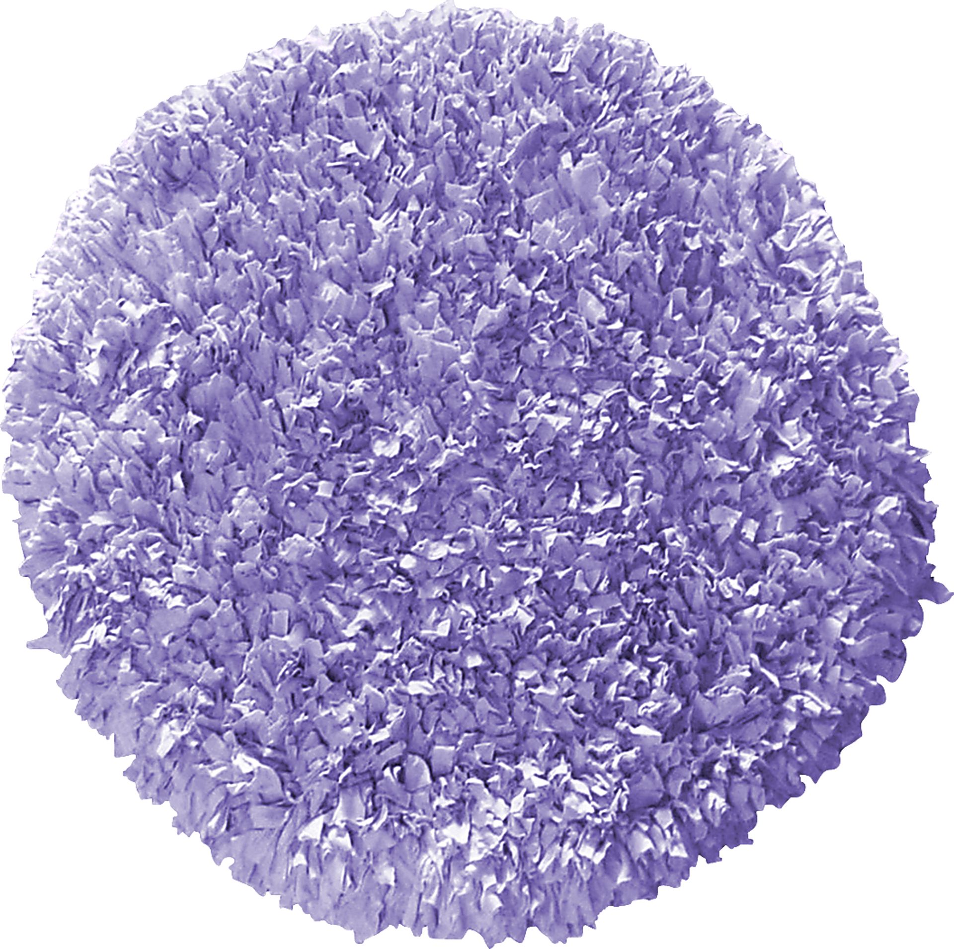 Kids Fuzzy Clouds Lavender 4' Round Rug - Image 1