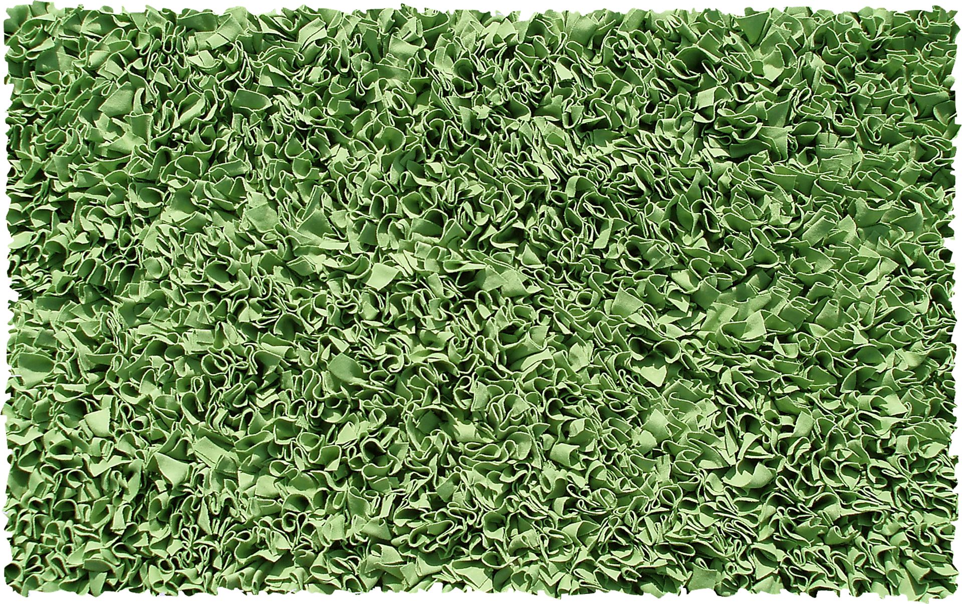 Kids Fuzzy Clouds Lime 4'7 x 7'7 Rug - Image 1