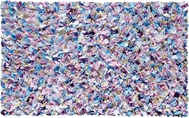 Kids Fuzzy Clouds Purple 2'8 x 4'8 Rug - Thumbnail - Image 1
