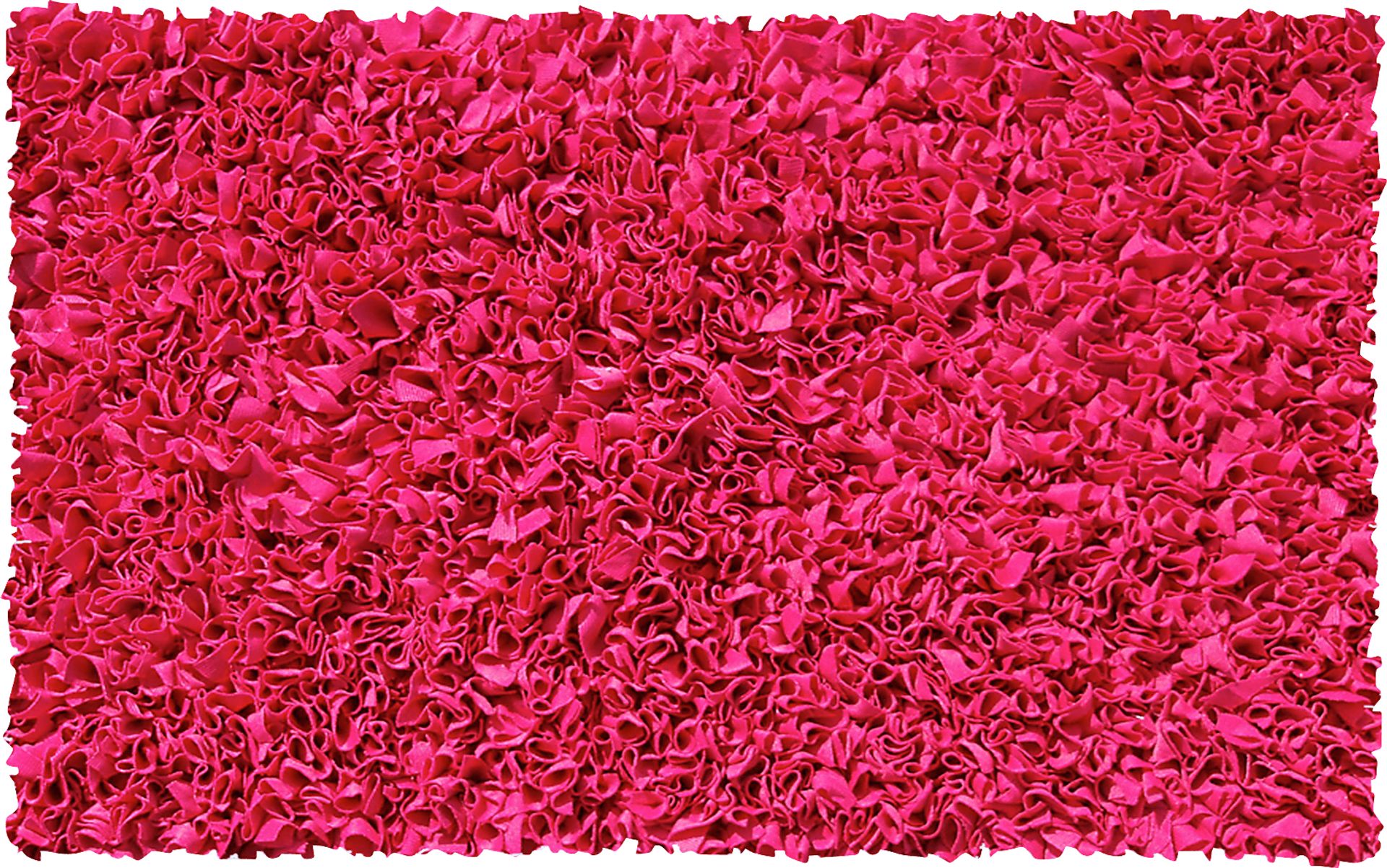 Kids Fuzzy Clouds Raspberry 2' x 3' Rug - Image 1