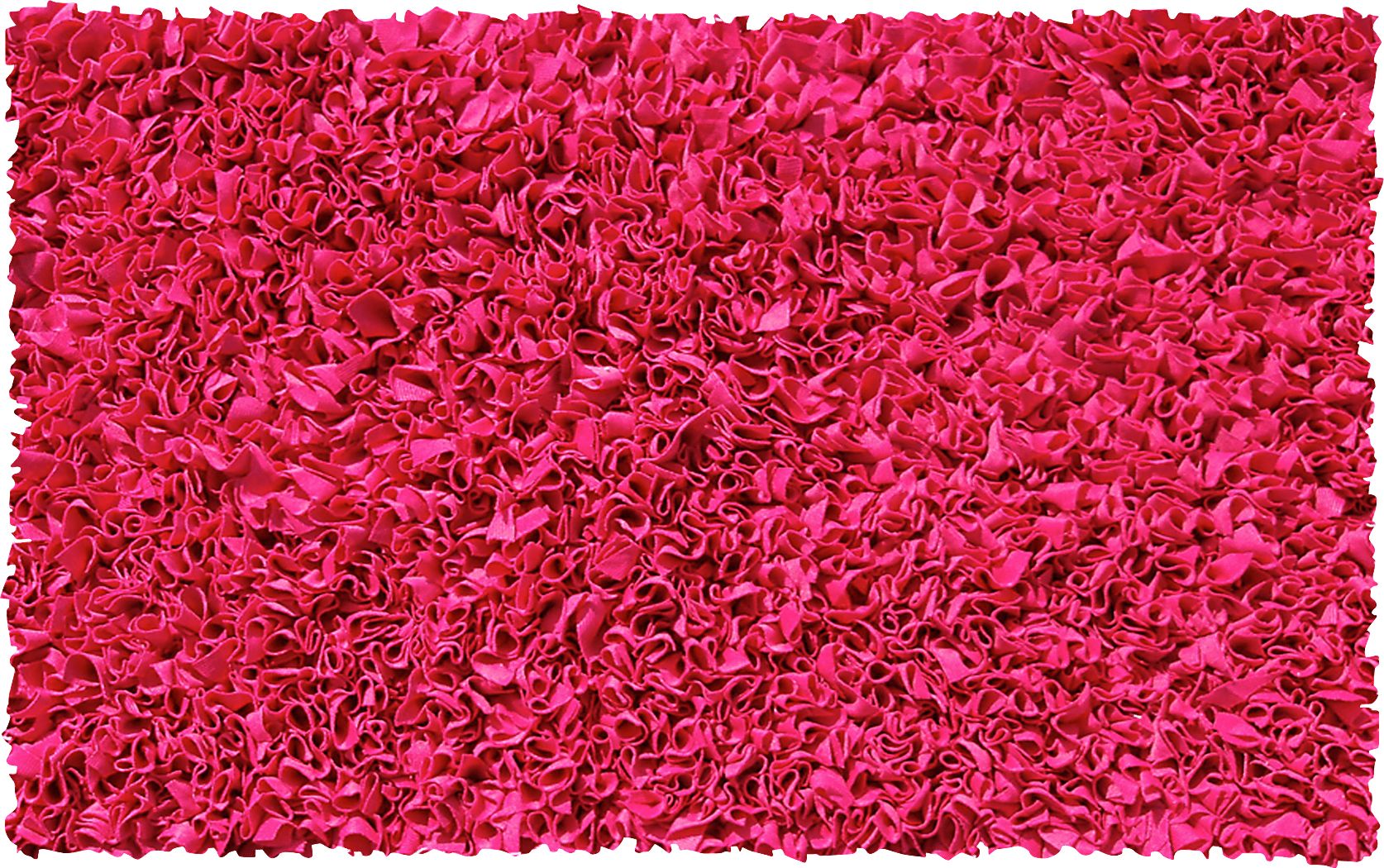 Kids Fuzzy Clouds Raspberry 4'7 x 7'7 Rug