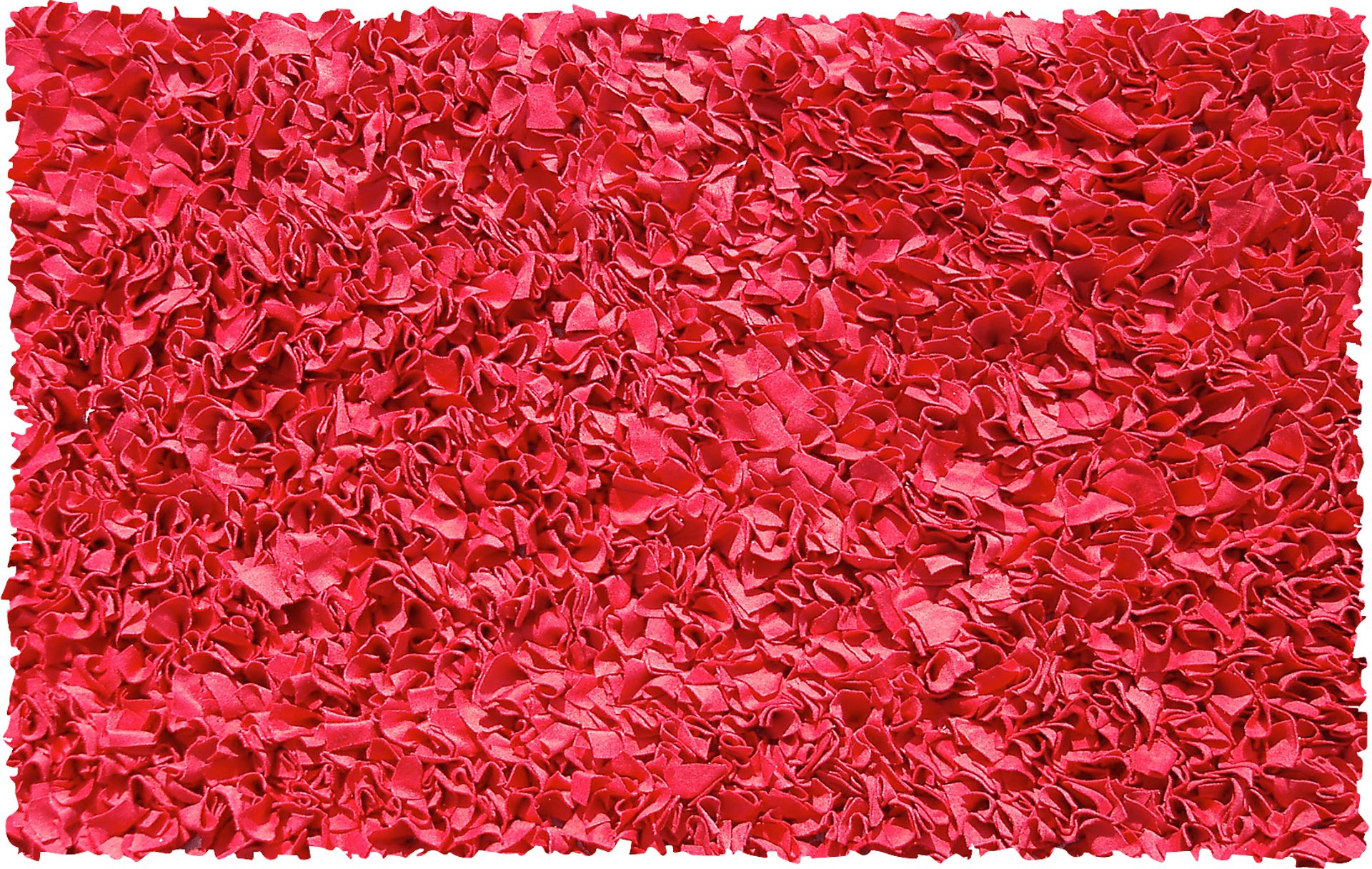 Kids Fuzzy Clouds Red 4'7 x 7'7 Rug - Image 1