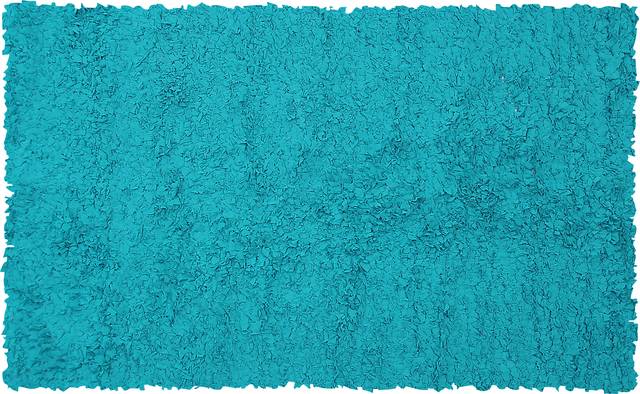 Kids Fuzzy Clouds Teal  2'8 x 4'8 Rug - Thumbnail - Image 1