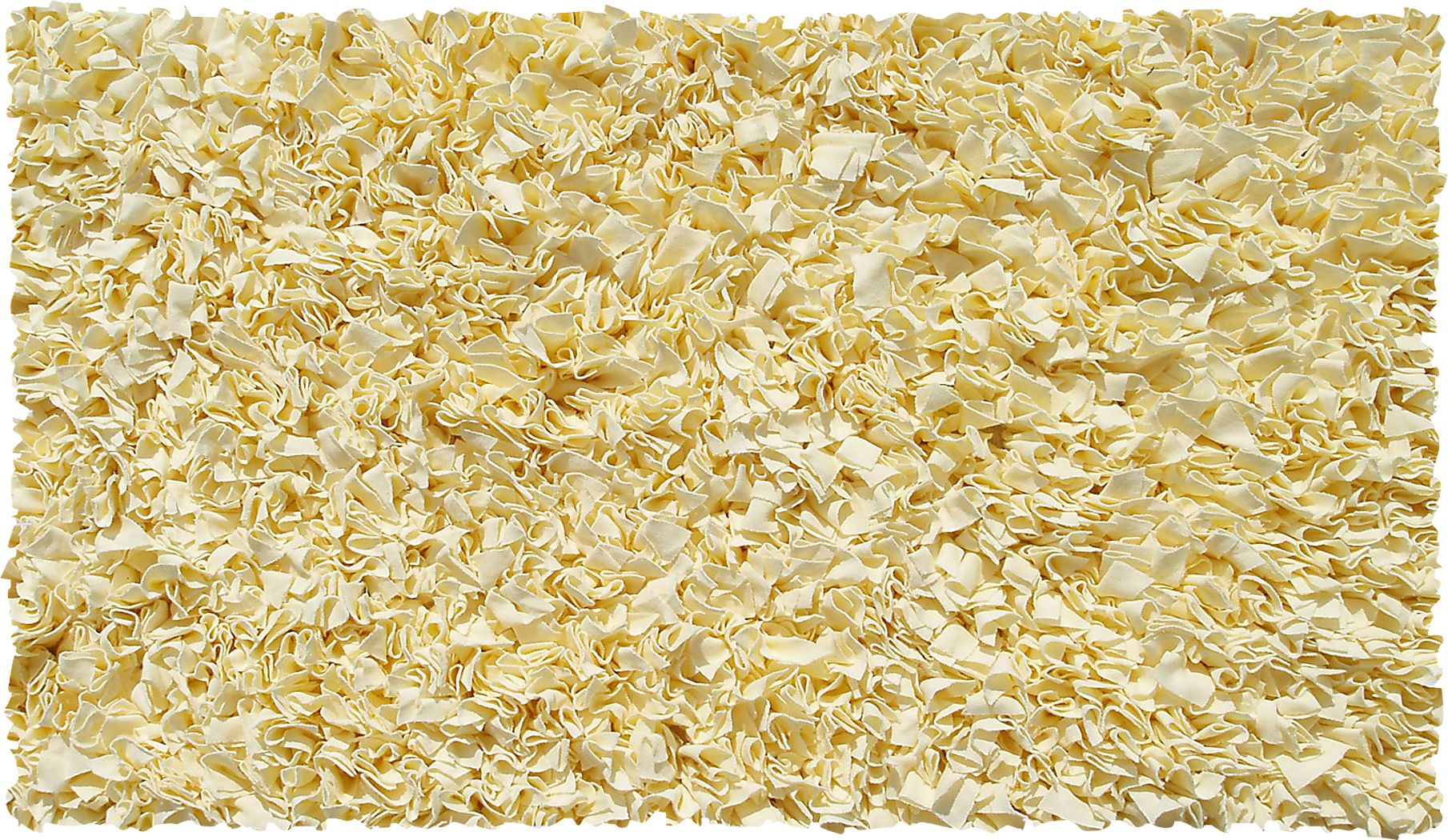 Kids Fuzzy Clouds Yellow 4'7 x 7'7 Rug