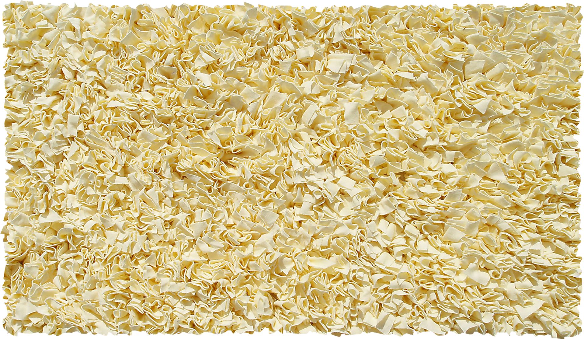 Kids Fuzzy Clouds Yellow 4'7 x 7'7 Rug - Image 1