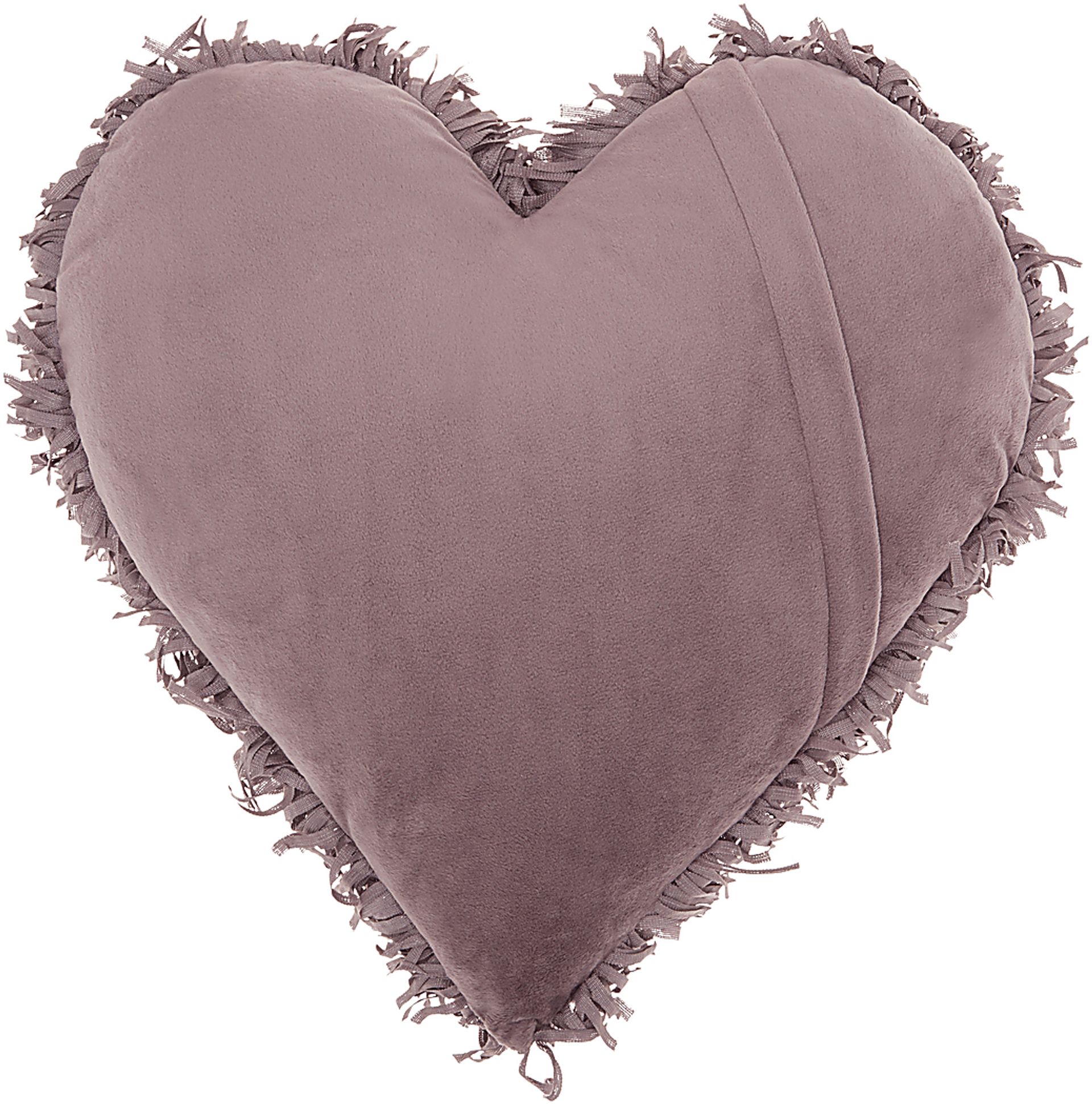 Kids Fuzzy Heart Lavender Accent Pillow - Image 2