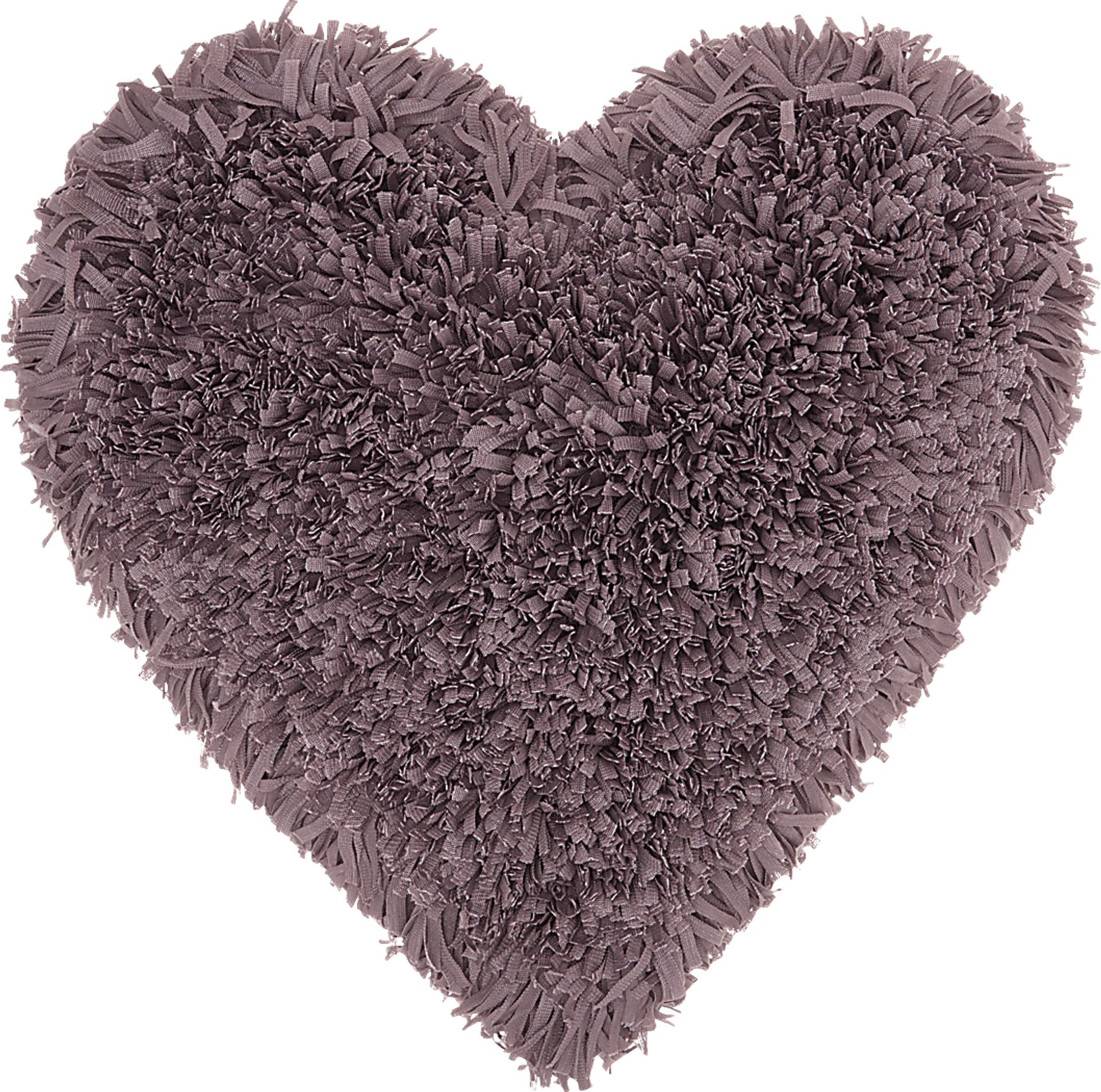 Kids Fuzzy Heart Lavender Accent Pillow - Image 1