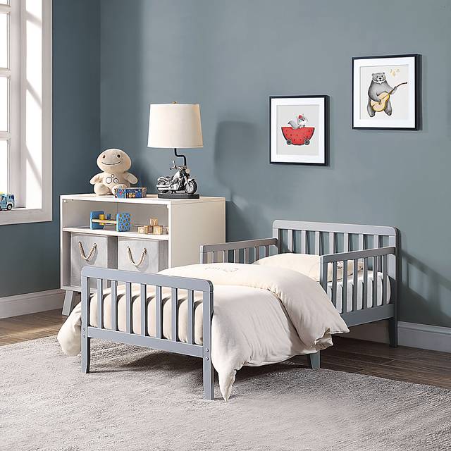 Kids Fyrio Gray Toddler Bed - Thumbnail - Image 2