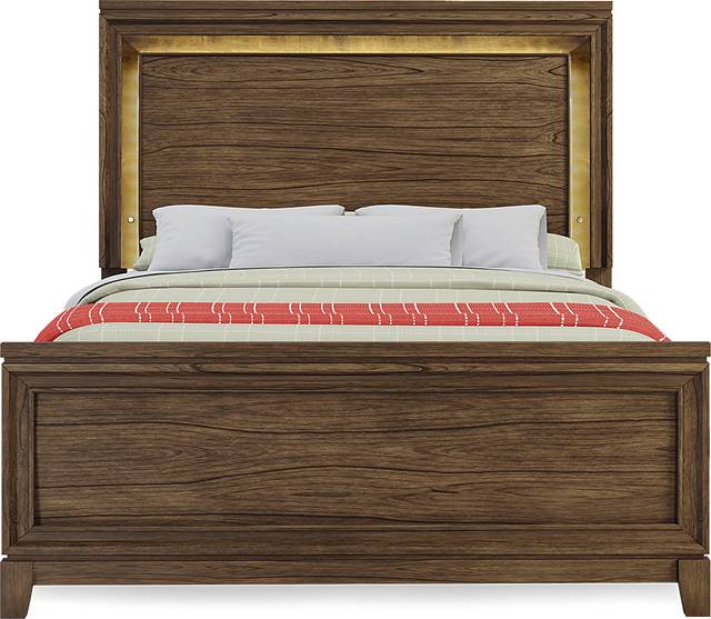 Kids Gallery Zone Saddle 3 Pc Full Lighted Panel Bed - Thumbnail - Image 3
