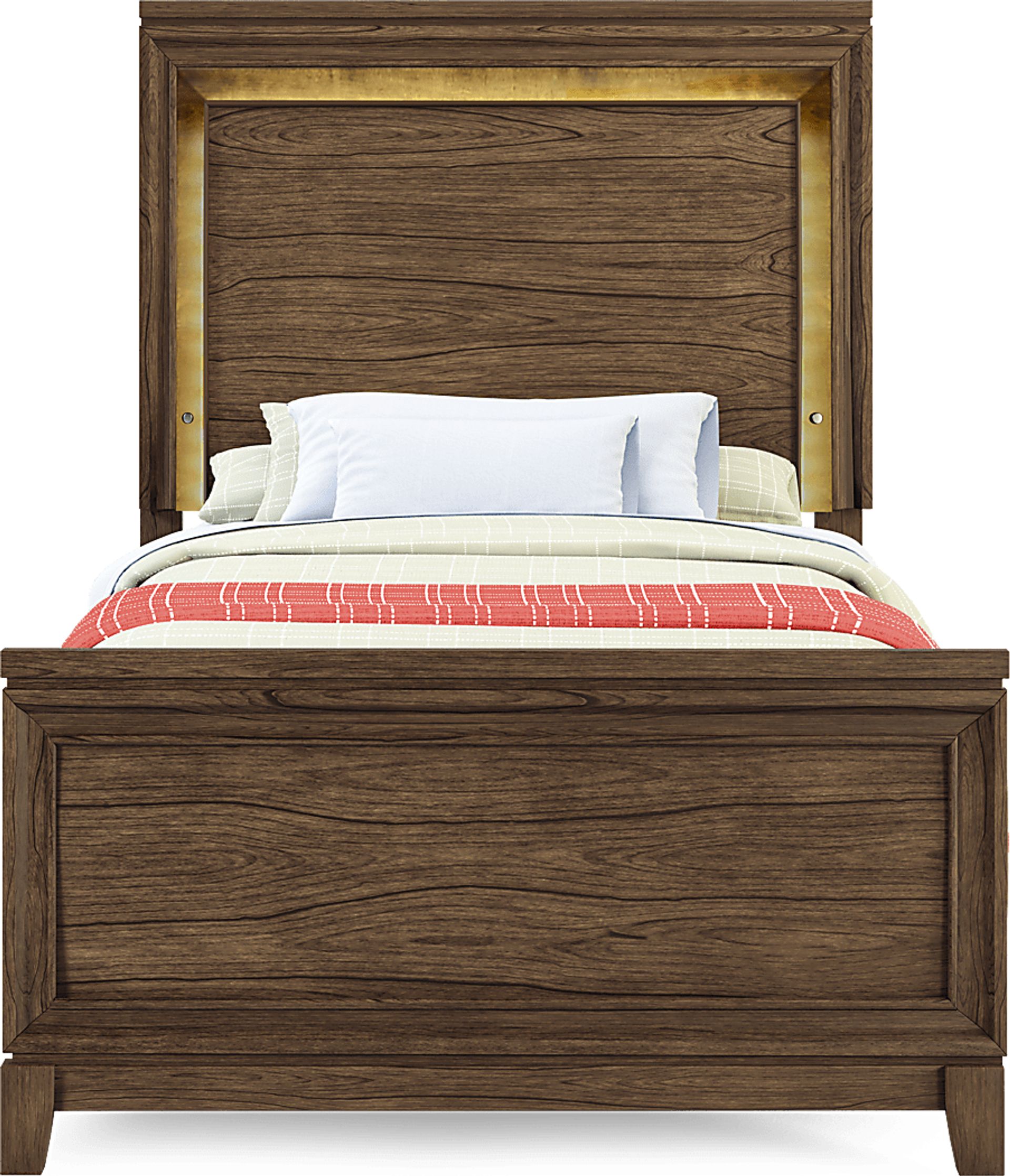 Kids Gallery Zone Saddle 3 Pc Twin Lighted Panel Bed - Image 3