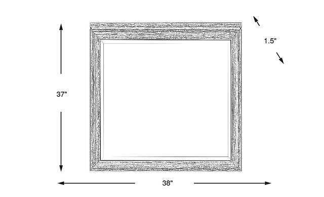 Dimension Image. Please refer to the Dimension Tab on this page for dimension details.