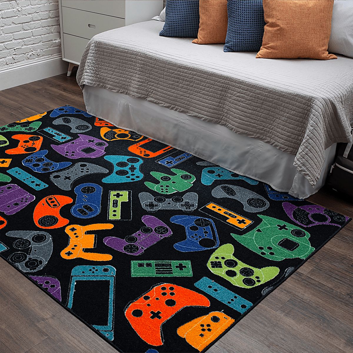 Gamer'S Dream Black,Multi Rug | Rooms to Go