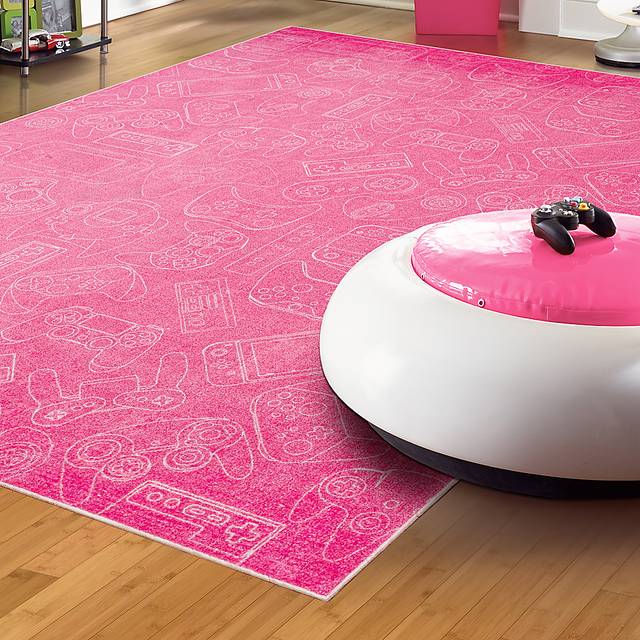 Kids Gamer's Dream Pink 3' x 5' Rug - Thumbnail - Image 8