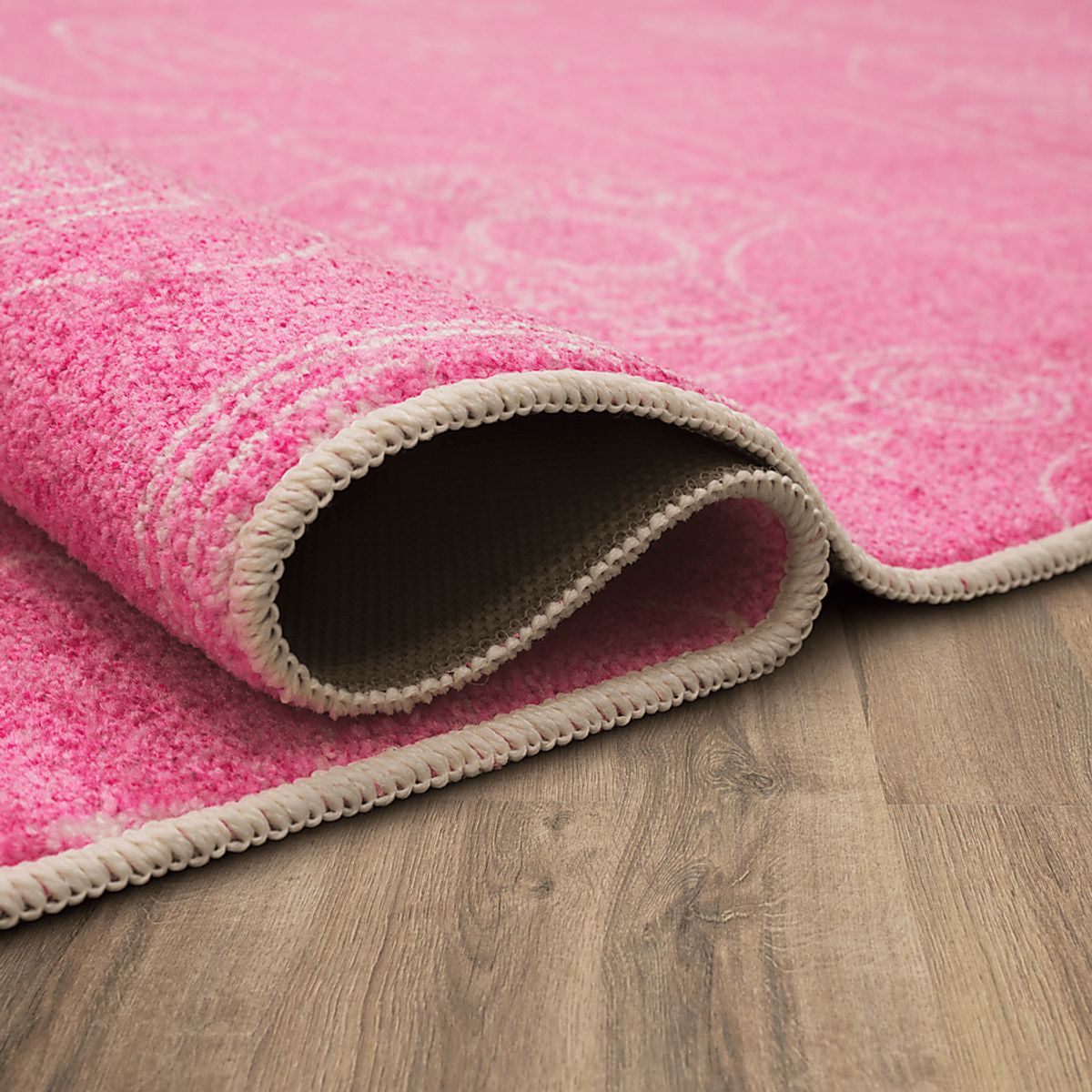 Gamer'S Dream Pink Polyester Fabric Rug | Rooms to Go
