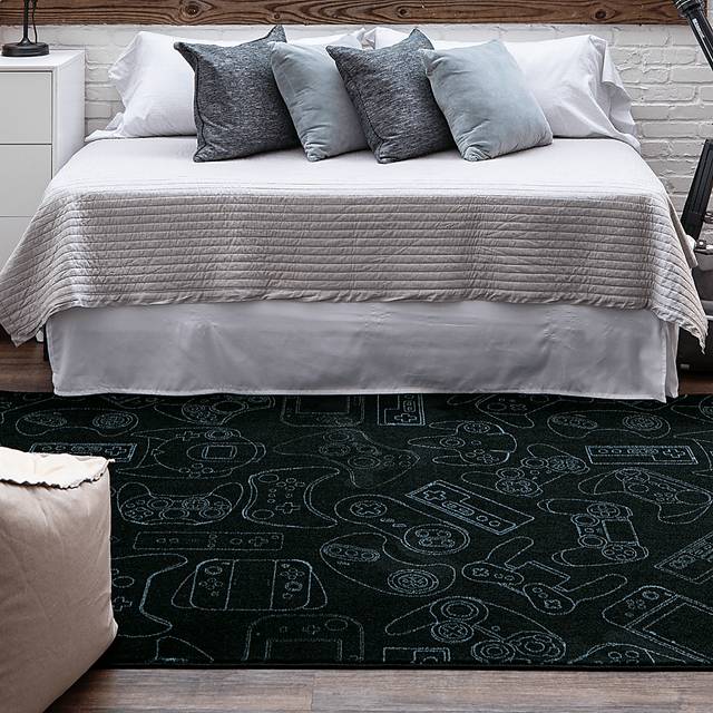 Kids Gamer's Dream Teal 8' x 10' Rug - Thumbnail - Image 7