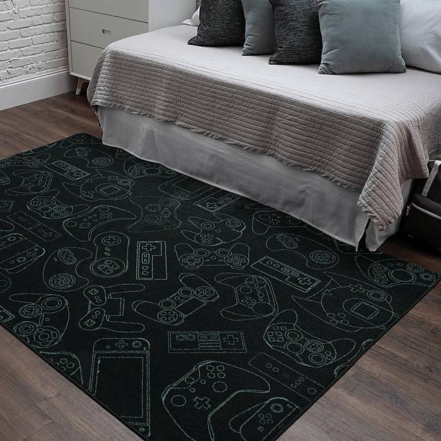 Kids Gamer's Dream Teal 8' x 10' Rug - Thumbnail - Image 8