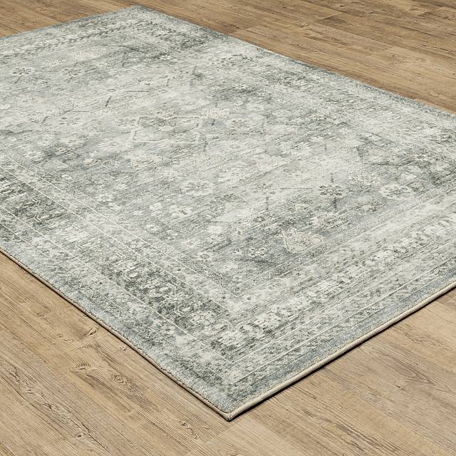 Kids Garden Treasures III Blue 5'3 x 7'3 Rug - Thumbnail - Image 2