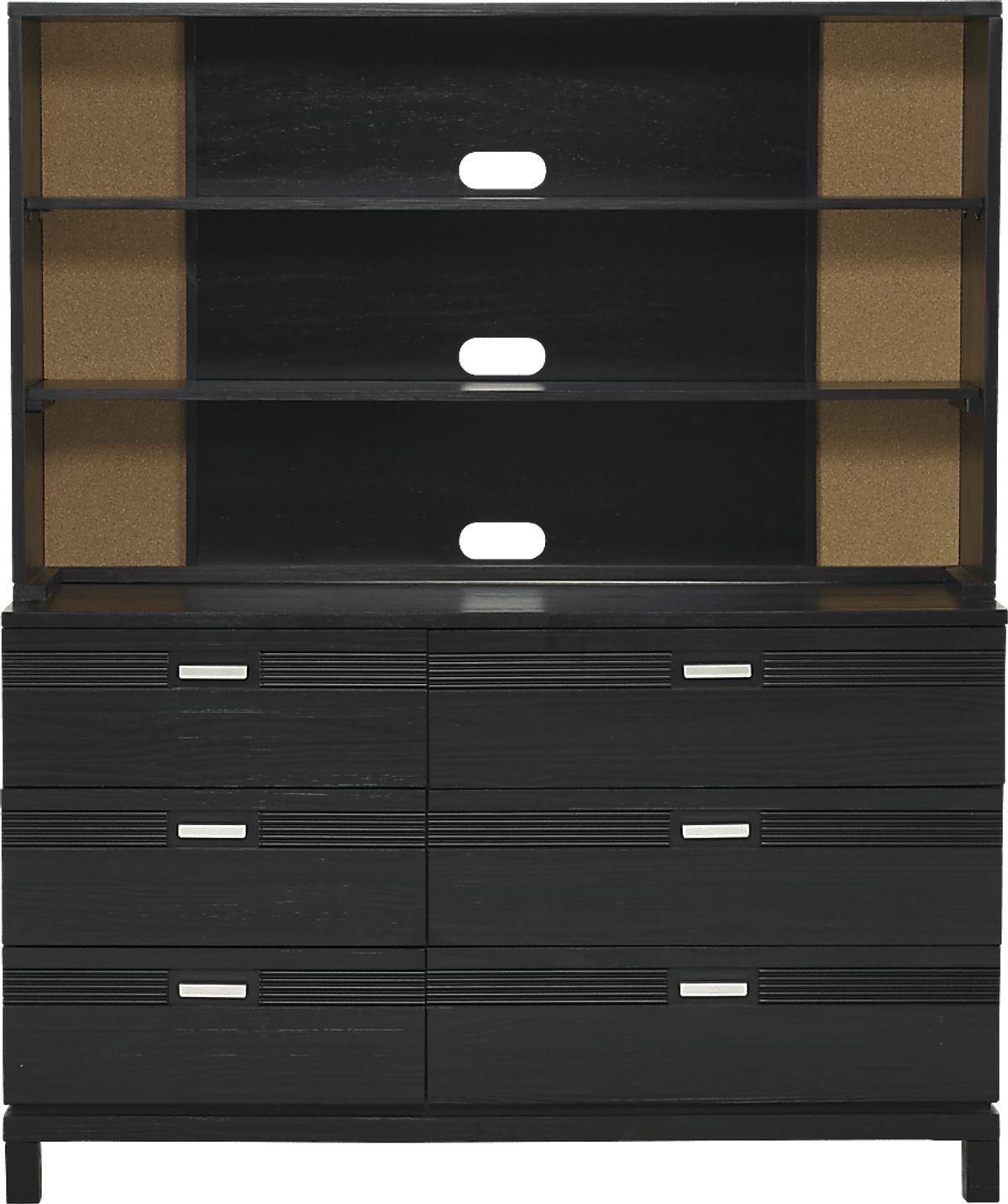 Gardenia Black Black,Colors Dresser & Hutch Set | Rooms to Go