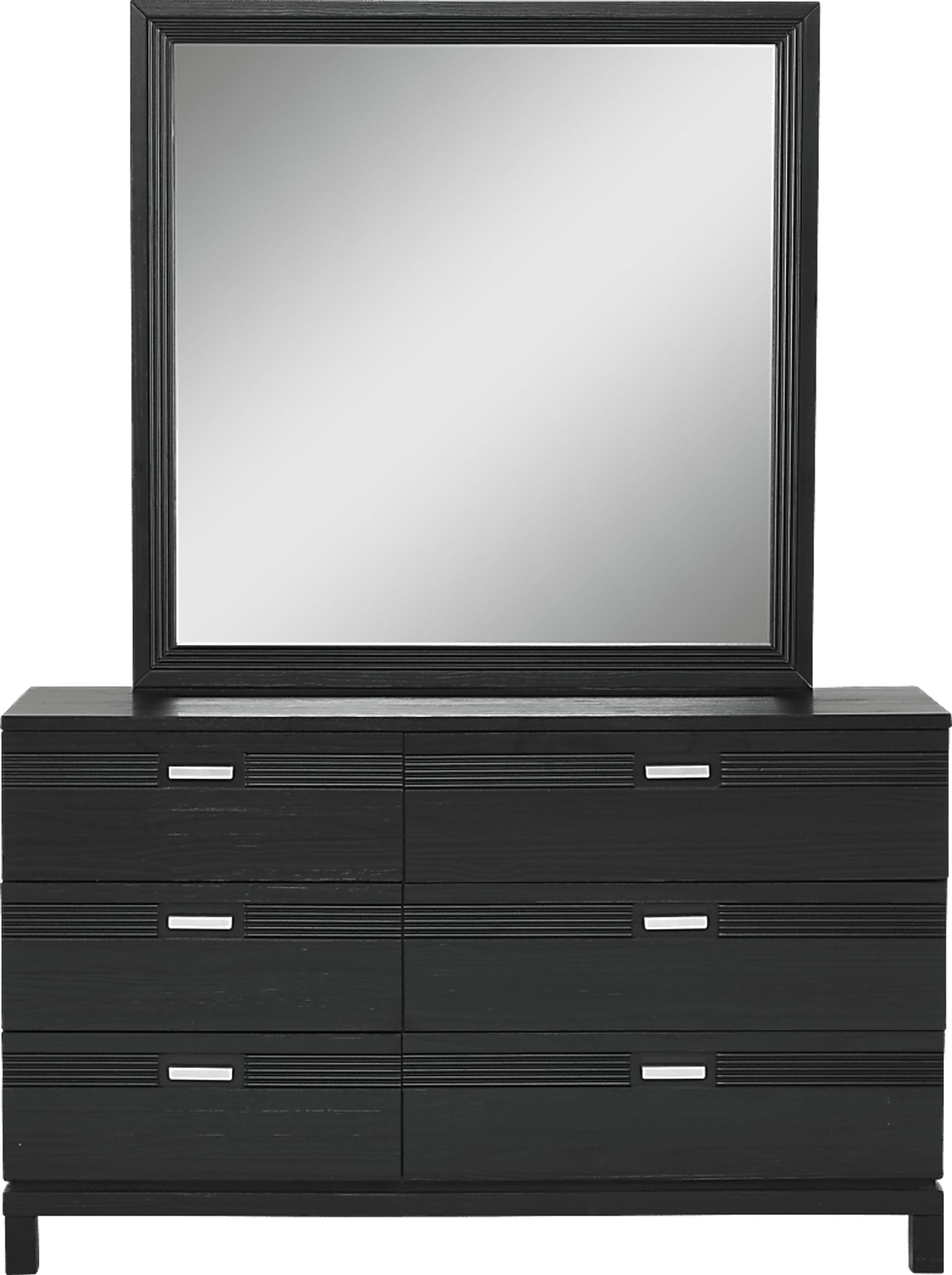 Kids Gardenia Kids Black Dresser and Mirror - Image 1
