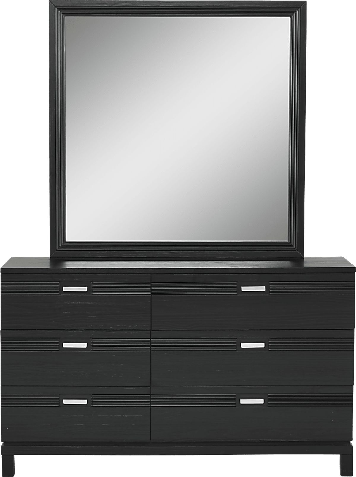 Gardenia Black Black,Colors Dresser & Mirror Set Rooms to Go