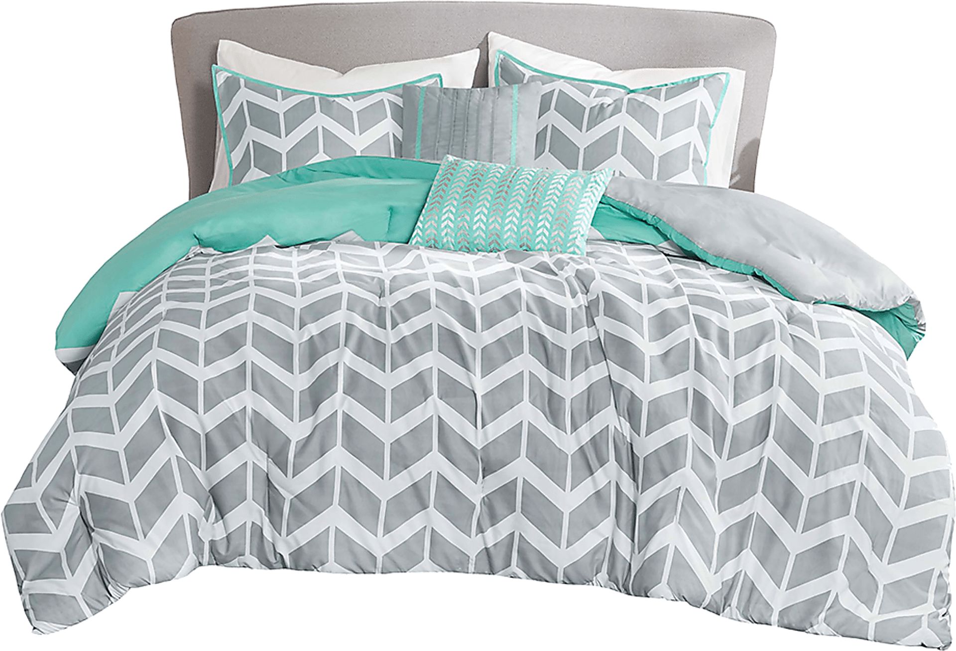 Kids Geany Blue Twin XL Comforter Set - Image 1