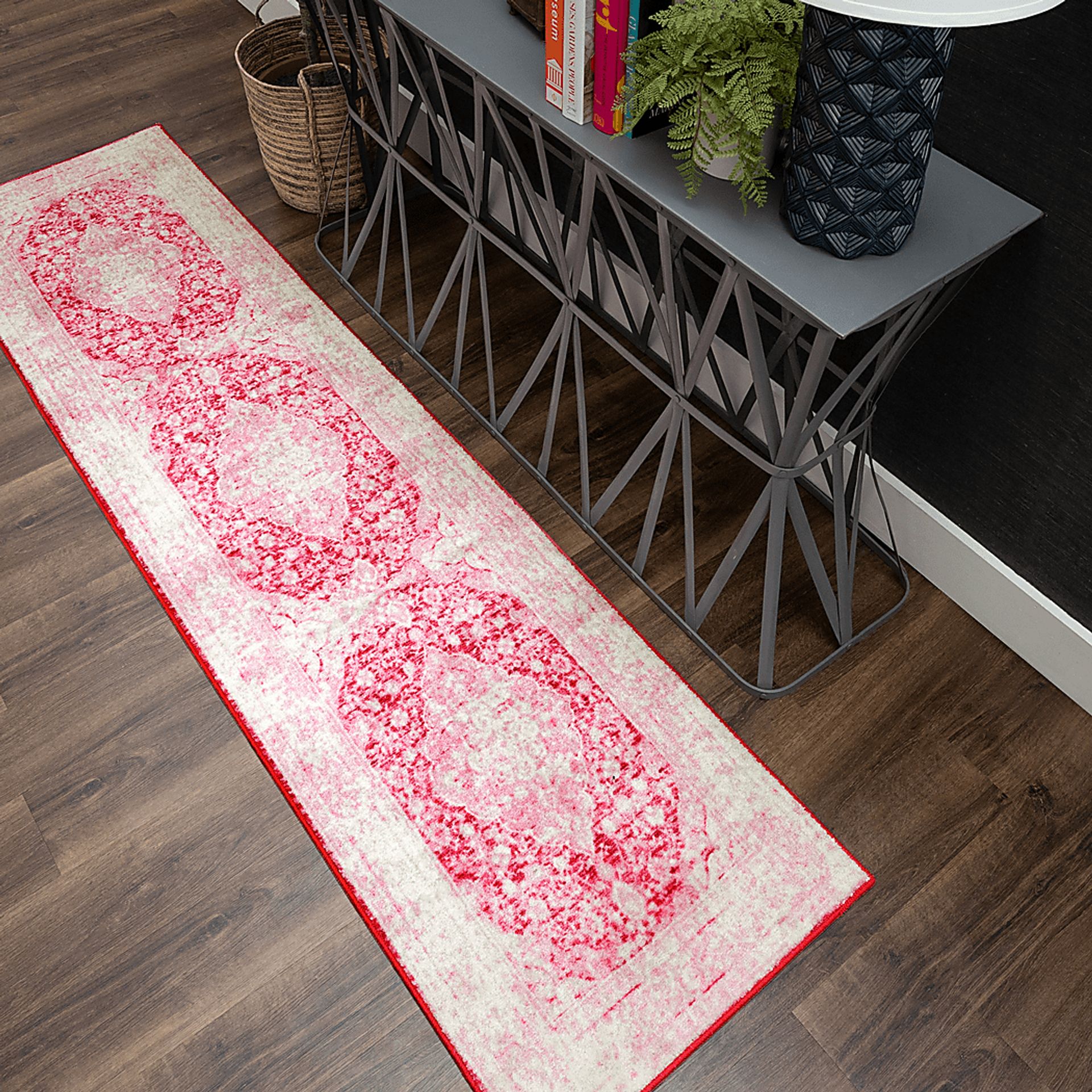 Kids Gembridge Pink 2' x 8' Runner Rug - Image 2