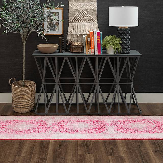 Kids Gembridge Pink 2' x 8' Runner Rug - Thumbnail - Image 3