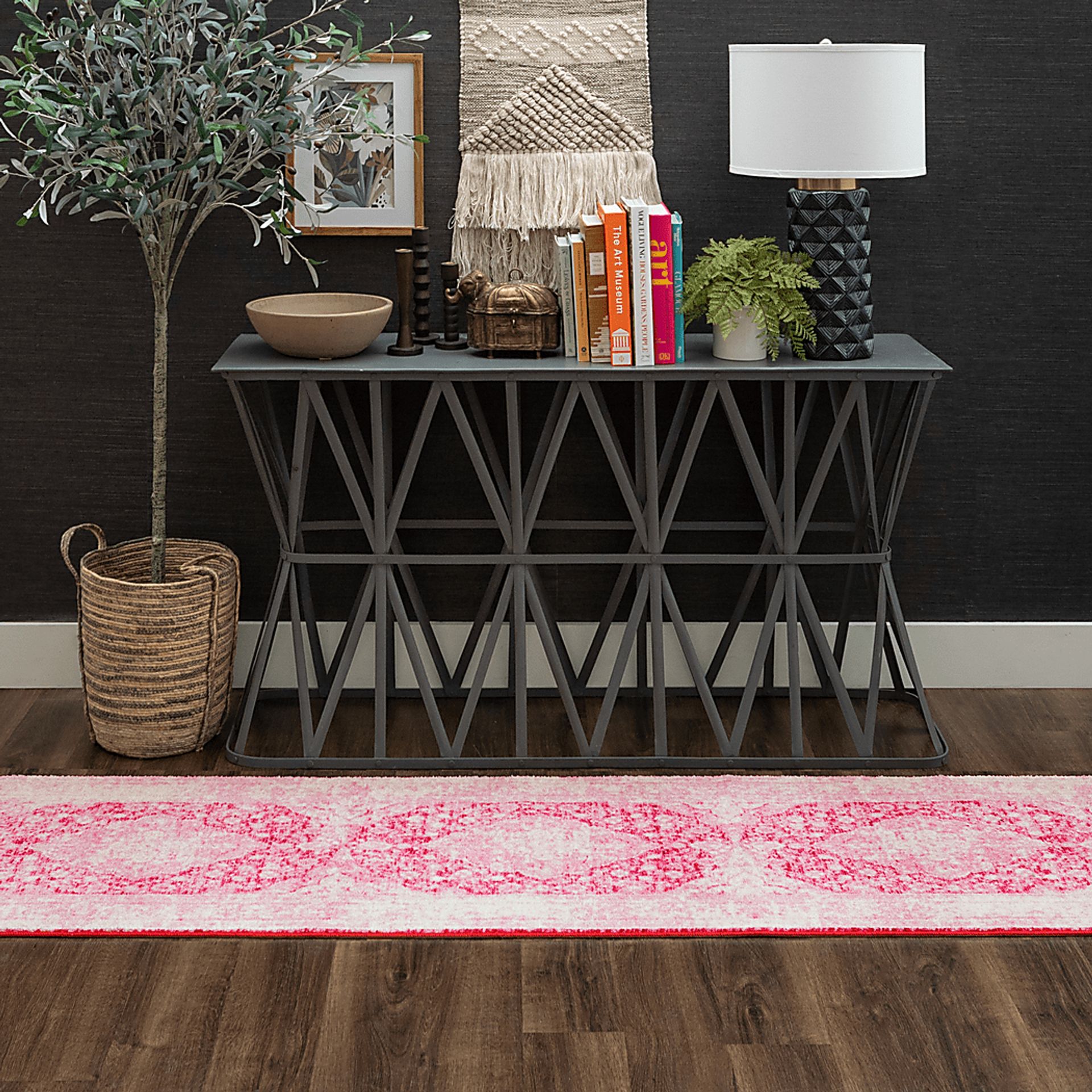 Kids Gembridge Pink 2' x 8' Runner Rug - Image 3
